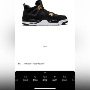 Jordan 4 royalty . Will also clean before sale .